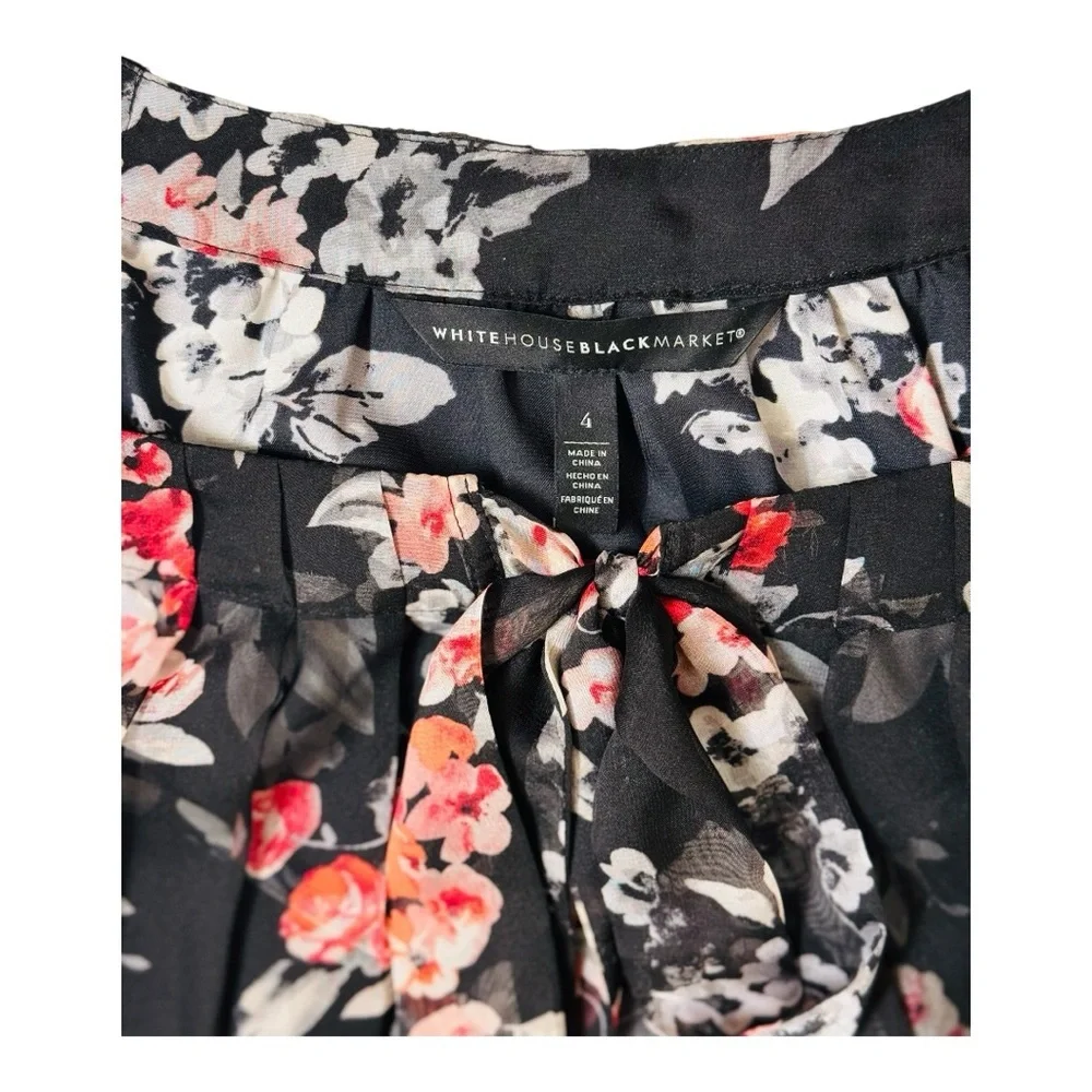 White House Black Market
Women's Sleeveless Blouse Black Floral Size 4 - Picture 5 of 5